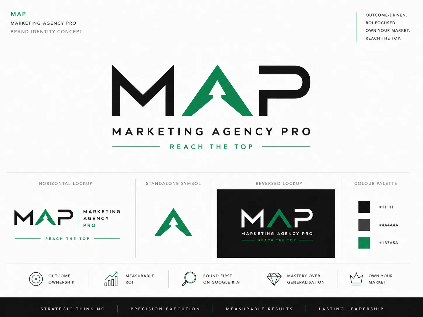 New MAP logo — Marketing Agency Pro, Reach the Top