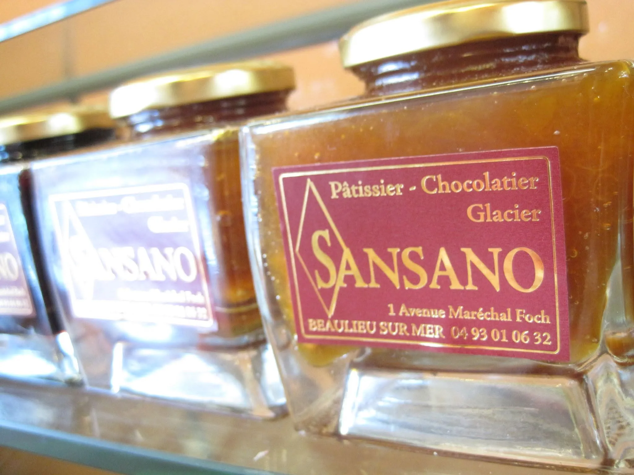 Patisserie Sansano jam jars